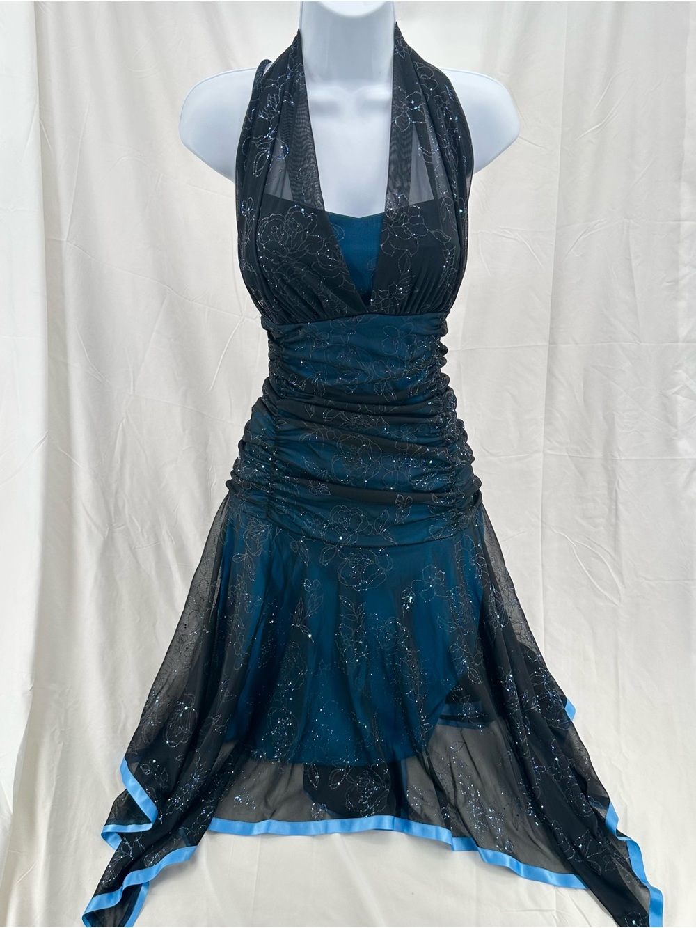 Plus Size Fairy Whimsical Taboo Sparkle 2000s Halter Dress